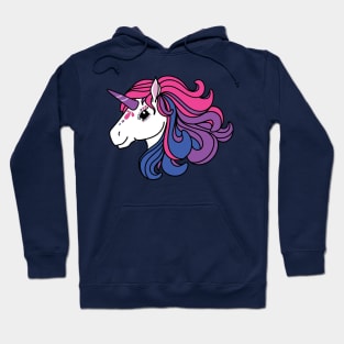 Rainbow Unicorn, Bisexual Pride Hoodie